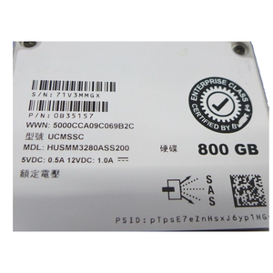 SSD SAS 4D43D 800 Go 12 Gbit/s Lecture Intensive MLC 2,5 pouces 04D43D HUSMR3280ASS200 pour serveur PowerEdge - Product Image 4