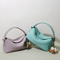 Bolsos de Cuero Genuino de Nueva Tendencia 2026 para Mujer, Diseño Novedoso, Bolso de Hombro Cruzado de Piel Vacuna Suave, Logotipo Personalizado