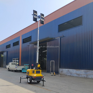 7m Chiều cao tháp ánh sáng 6KW Máy phát điện di động Trailer tay nâng khu vực chiếu xạ đạt 3,000 mét vuông tháp ánh sáng di động - Product Image 4