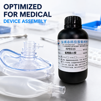 Pegamento UV de Grado Médico KEJIA FP9533, Certificado ISO10993 para PVC/PC/ABS/TPU/Metal