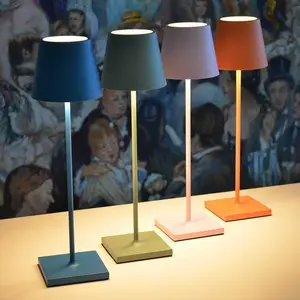 Restaurant Dining Led wiederauf ladbare Batterie Nachtlicht Nordic dekorative schnur lose Tisch Schreibtisch lampe