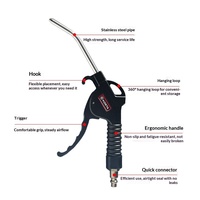 Manomètre électronique Kosta et pistolet souffleur de poussière avec pompe à air pour véhicules OLIVER, fabriqué en Chine