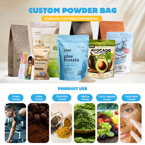Stampa digitale su misura con chiusura a Zip lamina fustigata per uso alimentare richiudibile polvere di Mylar sacchetto di imballaggio con logo - Product Image 5