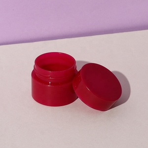 Mới đến Lọ Nhựa Tùy Chỉnh màu đỏ và hình trụ 15 ml lọ kem PP cho mẫu nhỏ và cung cấp mẫu miễn phí - Product Image 3