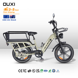 Vélo cargo <span class=keywords><strong>électrique</strong></span> OUXI Q10 US AU 7 vitesses, vélo de montagne <span class=keywords><strong>électrique</strong></span> avec batterie au lithium 1000W 48V, assistance au pédalage, pneus larges, système de frein à disque - Product Image 1