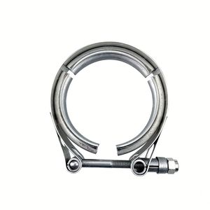 Universal Release Air Duct <b>Clamp</b> Carbon Steel with <b>Quick</b> Lock Rubber Lining Flange Pipe Inch Measurement System - Product Image 1