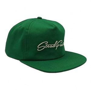 หมวกแก๊ปปักลายแฟชั่นคลาสสิคทรงแบนพร้อมโลโก้ปัก หมวกแก๊ป 5 แผงแบบ Snapback - Product Image 4