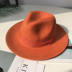 Pirati australiani personalizzati modello famoso marchio elegante spiaggia colore spiaggia <span class=keywords><strong>Borsalino</strong></span> nero cappello di paglia grezzo - Product Image 1