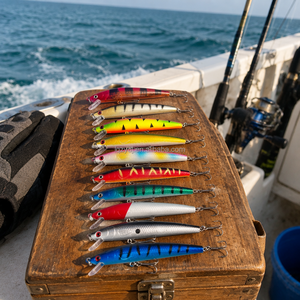 DUHNNUG Set di 10 Esche <span class=keywords><strong>Artificiali</strong></span> Galleggianti Tipo Minnow, 10cm 9g, Esca Dura Artificiale Wobbler <span class=keywords><strong>per</strong></span> <span class=keywords><strong>Pesca</strong></span> <span class=keywords><strong>in</strong></span> <span class=keywords><strong>Mare</strong></span> e Acqua Dolce - Product Image 5
