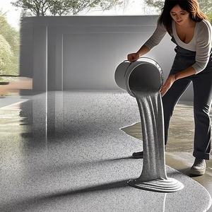 Impermeabile resina UV liquido epossidica granito vernice per pavimenti autolivellante per ufficio commerciale spazzola per Garage sabbia colorata - Product Image 1