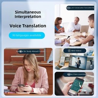Nouveau traducteur portable hors ligne, appel vidéo, traduction en temps réel, interprétation simultanée multifonctionnelle, traducteur intelligent IA
