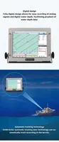 Sondeur de profondeur ultrasonique numérique monofréquence HD550 de qualité supérieure pour l'étude des canaux fluviaux et des zones peu profondes en mer