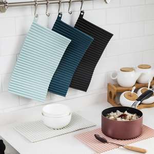 طبق سيليكون مربع أواني الطعام مقاومة للحرارة أدوات المائدة Dishwaser متين بساط طاولة طعام مفرش - Product Image 2