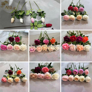 <span class=keywords><strong>NIKA</strong></span> Centre de table personnalisé en fleurs artificielles en plastique, pêches, fleurs de cerisier, camélias en soie pour la décoration de fêtes et de la maison - Product Image 6