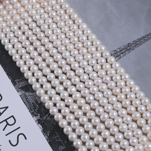 Perlas Sueltas Semiterminadas de Agua Dulce Natural al por Mayor, de 7.5-8 mm, con Luz Intensa y Dispersión, para Hacer Collares - Product Image 3