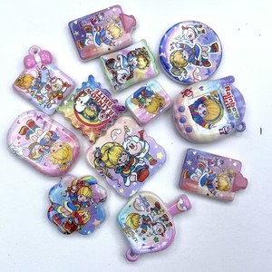 Insignia Acrílica de Niña Arcoíris con Orificio Pasante, Impresión a Doble Cara, Accesorios para Cuentas, Serie Temática, Cadena para Teléfono, Colgante para Bolso, DIY - Product Image 2