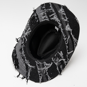 Chapeau de <span class=keywords><strong>jazz</strong></span> en denim polyvalent 2026 avec franges, style western, pour l'équitation, la ferme, la vie quotidienne, protection solaire, mode décontractée, vêtements d'extérieur - Product Image 5