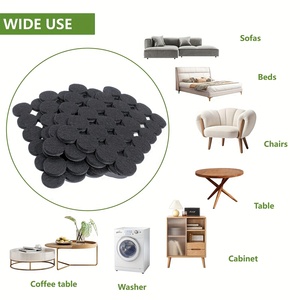 แผ่นรองเฟอร์นิเจอร์กันน้ำแบบไม่ทอ ขนาด 2 นิ้ว กาวเหนียวแน่น 300 ชิ้น ป้องกันรอยขีดข่วน ความหนาแน่นสูง สำหรับพื้นไม้เนื้อแข็ง - Product Image 5