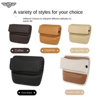 Boîte de rangement multifonctionnelle en cuir PU pour sièges de voiture Organisateur pratique avec finition étanche Organisateur pour les espaces de sièges de voiture