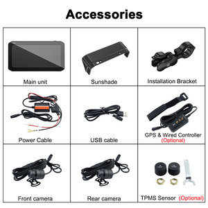 Navegador GPS Inteligente para Motocicleta <span class=keywords><strong>de</strong></span> 5 Pulgadas, Impermeable, Inalámbrico, con Apple CarPlay y Android Auto, DVR y BSD - Product Image 6