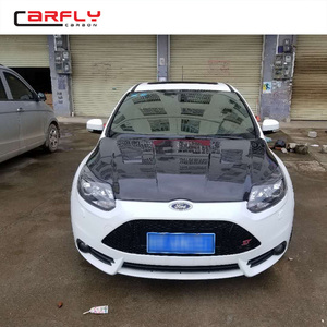 Cofano Motore in Fibra di Carbonio CF per <span class=keywords><strong>Ford</strong></span> <span class=keywords><strong>Focus</strong></span> 2012, Ricambio Auto per Carrozzeria - Product Image 6