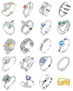 <span class=keywords><strong>Anillo</strong></span> de <span class=keywords><strong>Oro</strong></span> con Zirconia en Forma de Corazón <span class=keywords><strong>Rosa</strong></span> para Mujer, <span class=keywords><strong>Anillo</strong></span> Ajustable Abierto, <span class=keywords><strong>Anillo</strong></span> de Pareja para Boda o Fiesta - Product Image 1