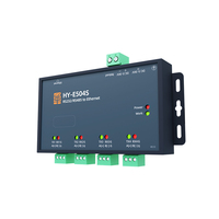 Servidor Serial HY-E504S de 4 Canales RS485 RS232 a Ethernet, 240MHz MCU, Doble Watchdog, Computación en Borde, MQTT Gateway, Modbus TCP RTU