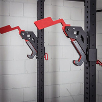 Squat Rack Barre d'haltères Crochet de musculation Dispositif auxiliaire Crochet de retour automatique Mono lift Rack Fixation montée