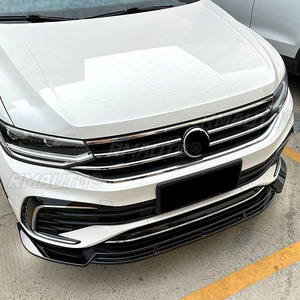 Protector de Parachoques Delantero Negro para Coche, Difusor, Divisores, Kit de Carrocería, Cubierta Protectora, Compatible con Volkswagen Tiguan Rline 2021+ - Product Image 6
