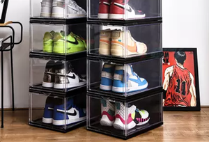 Boîte à chaussures en plastique transparente sur mesure de haute qualité en gros - Product Image 5