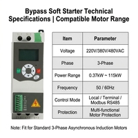 15A 22A 30A 3 Faz 5.5KW 7.5KW 11KW 15KW Yumuşak Yolverici Bypass Kontaktörü AC Motor için
