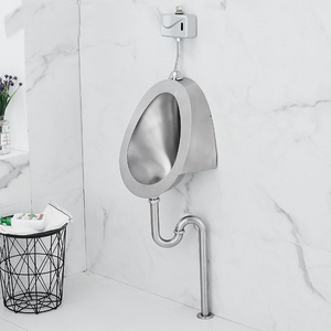 <span class=keywords><strong>Urinoir</strong></span> mural de luxe en acier inoxydable SS304, finition PVD or noir, anti-odeur, pour salle de bain commerciale, hôtel, bar, KTV - Product Image 4