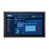 Écran industriel à montage sur panneau de 17 pouces, 1000 nits, VGA/DVI, capteur de lumière ambiante, moniteur LCD industriel