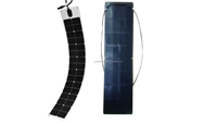 Panneaux solaires monocristallins en silicium à prix avantageux du Guangdong, 50W 18V 22% d'efficacité, marque Sunfield, personnalisés SFED50W18V02