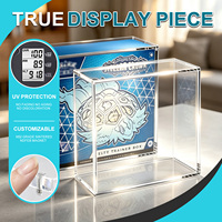 Boîte de présentation en acrylique personnalisée ETB, aimant N52, 100% protection UV, 5 mm d'épaisseur, transparente, résistante à l'eau, protection contre la corrosion, empilable