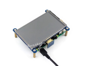 Écran tactile résistif Waveshare de 4 pouces pour Raspberry Pi, interface IPS, moniteur d'ordinateur K827 - Product Image 4