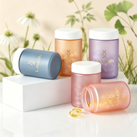 Bouteilles en verre de 4 oz à parois droites, pots verts avec bouchon CR, boîtes cadeaux personnalisées pour avion, pour compléments alimentaires haut de gamme, directement de l'usine