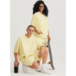 T-shirt surdimensionné Street Wear à épaules tombantes en coton vierge lourd impression personnalisée de haute qualité - Product Image 1