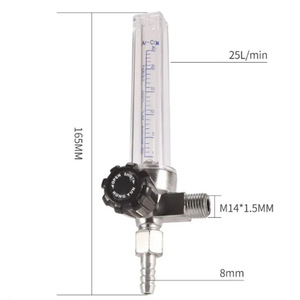 Medidor de Flujo de Argón 25L/min M14 1.5mm 8mm, Regulador de Gas Oxígeno para Soldadura y Uso Médico - Product Image 1