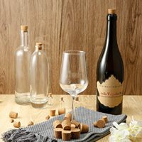 Bouchons en liège coniques, bouchons à vin vierges de qualité supérieure, bouchons de remplacement pour bouteilles de vin