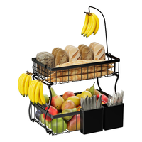 Panier de rangement pour fruits et légumes en métal durable de haute qualité, écologique, pour la cuisine et la salle à manger