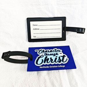 Etiqueta de Equipaje de PVC de Goma Suave Personalizada al por Mayor, Impresa con Letras para Uso como Recuerdo - Product Image 1