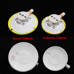 Ventose in gomma bianca personalizzate da <span class=keywords><strong>4</strong></span>,5 e 6 pollici con vite da 1/<span class=keywords><strong>4</strong></span>"-20, ventosa in plastica per portapacchi auto e riparazione parabrezza auto - Product Image 1