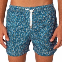 Trajes de Baño Personalizados para Hombre, Hechos con Tela Reciclada, Cintura Elástica con Cordón, Secado Rápido, Estampado de Puntos, Shorts de Playa para Natación y Surf