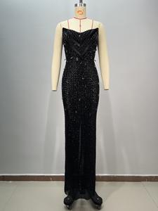 奢华品牌水钻女式长款舞会礼服 2026 重珠饰晚礼服正式舞会礼服优雅舞会礼服女式 - Product Image 2