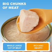 OEM & ODM Vente en gros de nourriture humide naturelle pour animaux de compagnie en conserve de 100g, soupe épaisse multi-viandes à la noix de coco pour chats et chiens