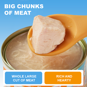 OEM & ODM Großhandel Natürlicher 100g Dosen-Tierfutter-Snack Multi-Fleisch Kokosnuss Dickflüssige Suppe für Katzen und Hunde Katzennassfutter - Product Image 5