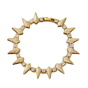 Kalung Zirkonia Berlapis Emas Gaya Hip-hop Eropa Amerika 2026, Unisex, Fashionable, Personal, <span class=keywords><strong>Rock</strong></span> Niche, 45cm - Product Image 5