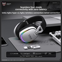 ONIKUMA GT805 Headset Gaming Nirkabel Quad-Mode 2.4G BT5.4 Over-Ear dengan Mikrofon ENC, Waktu Putar 60 Jam untuk PC PS5
