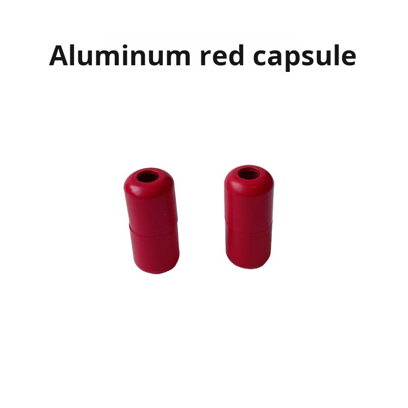 Capsule rouge en aluminium